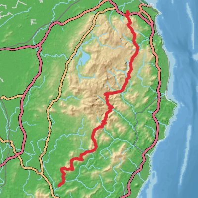 Wicklow Way 7-Day Challenging (Hillwalk Tours) mobile static map