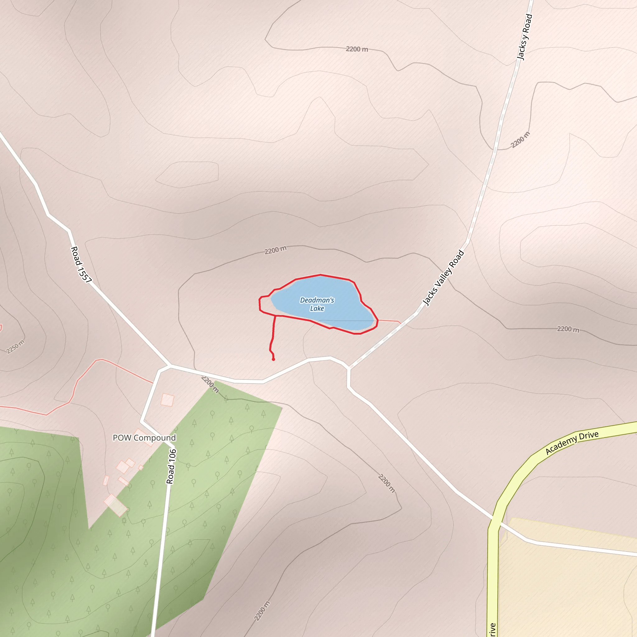 Deadman's Lake Loop mobile static map