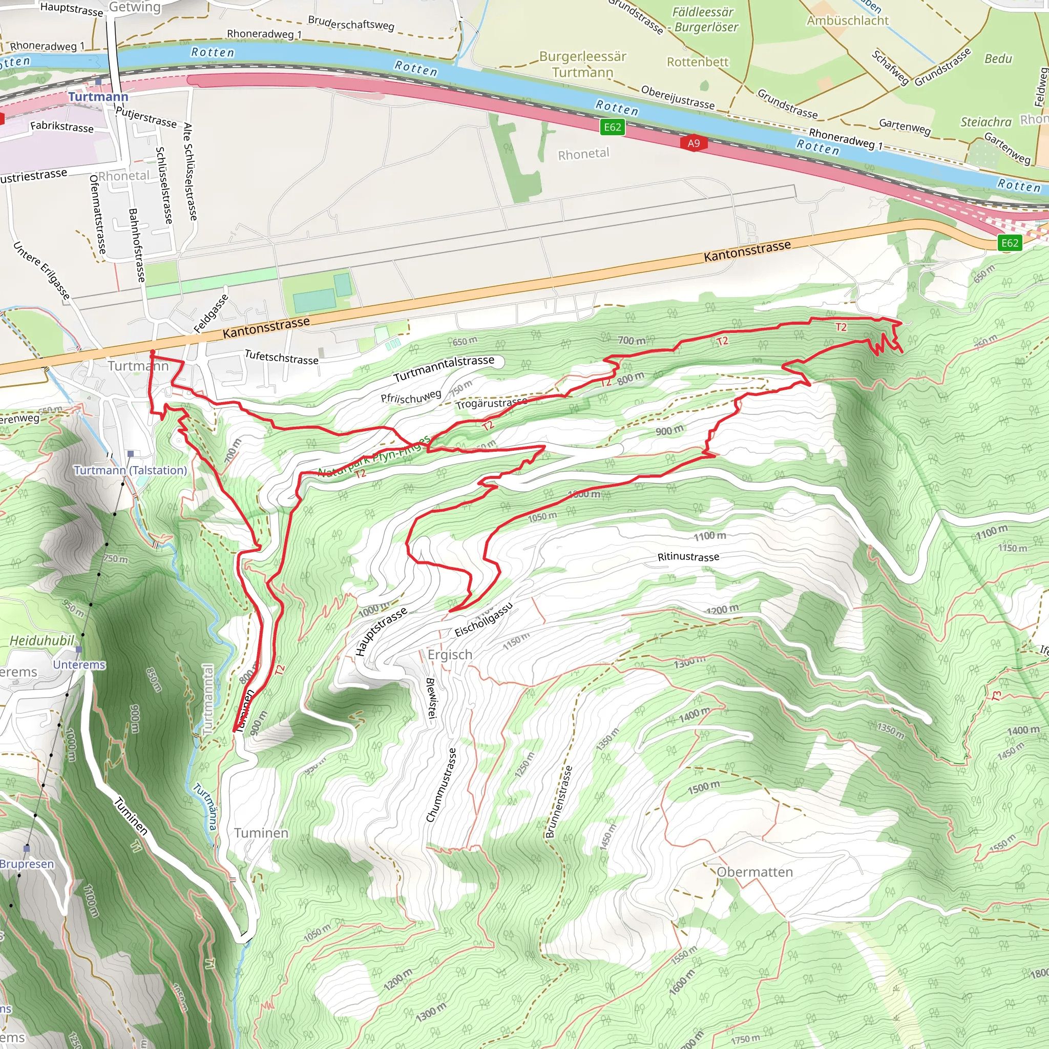 Hopschil Trail mobile static map