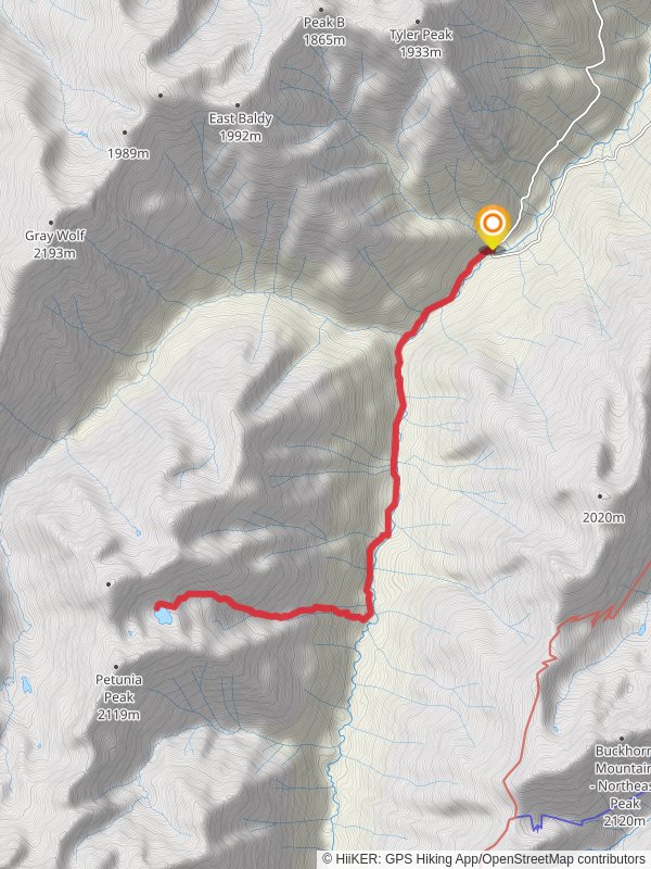 Goat Lake Way Trail mobile static map