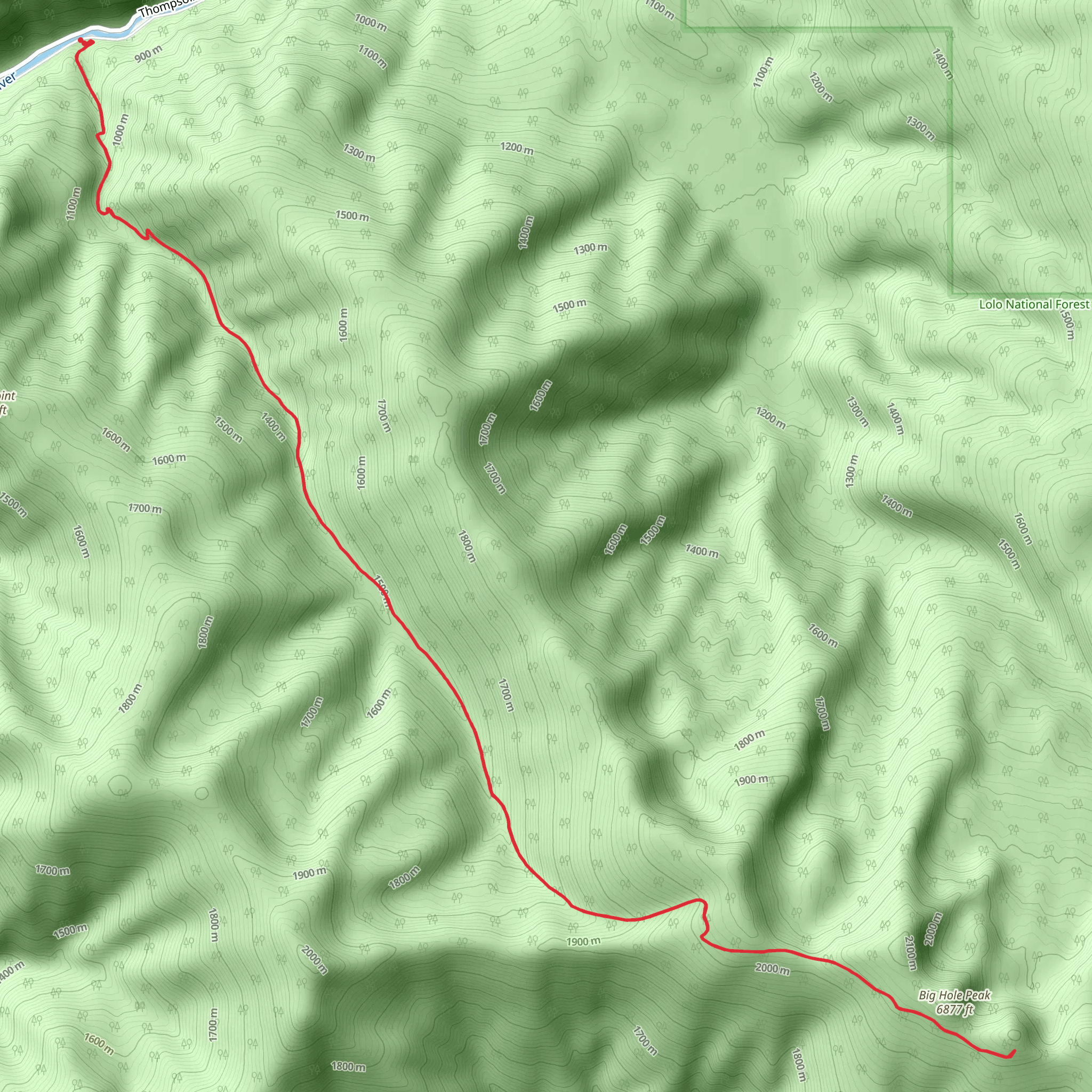 Bay State Creek Trail mobile static map