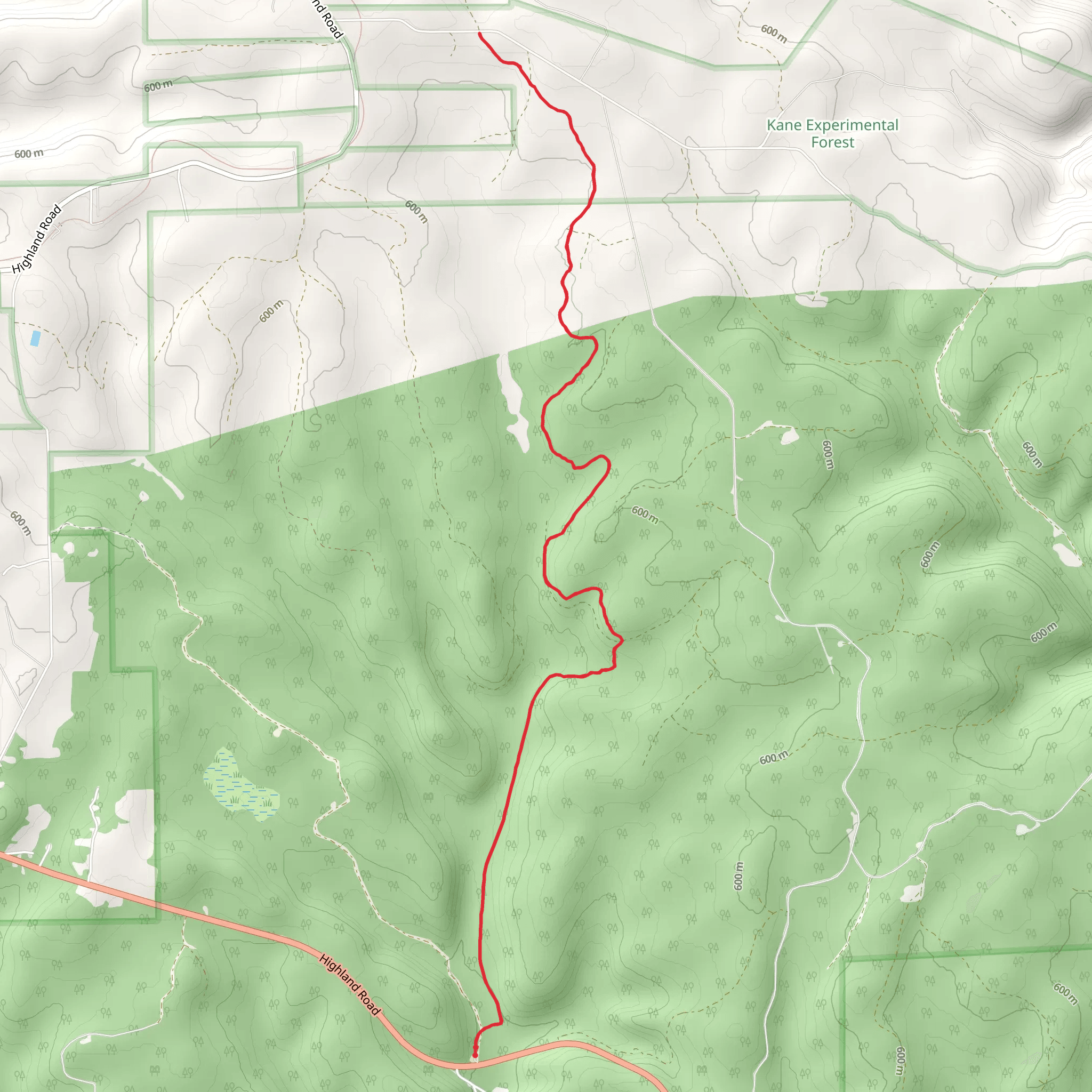 Mill Creek Hiking Trail mobile static map