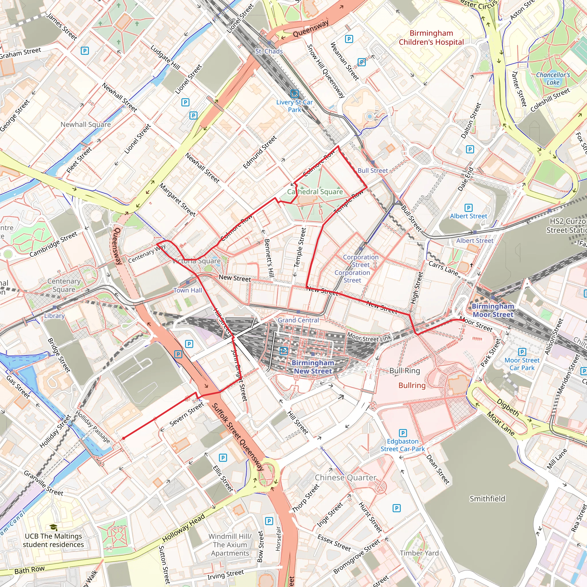 Birmingham Museum and Art Gallery mobile static map