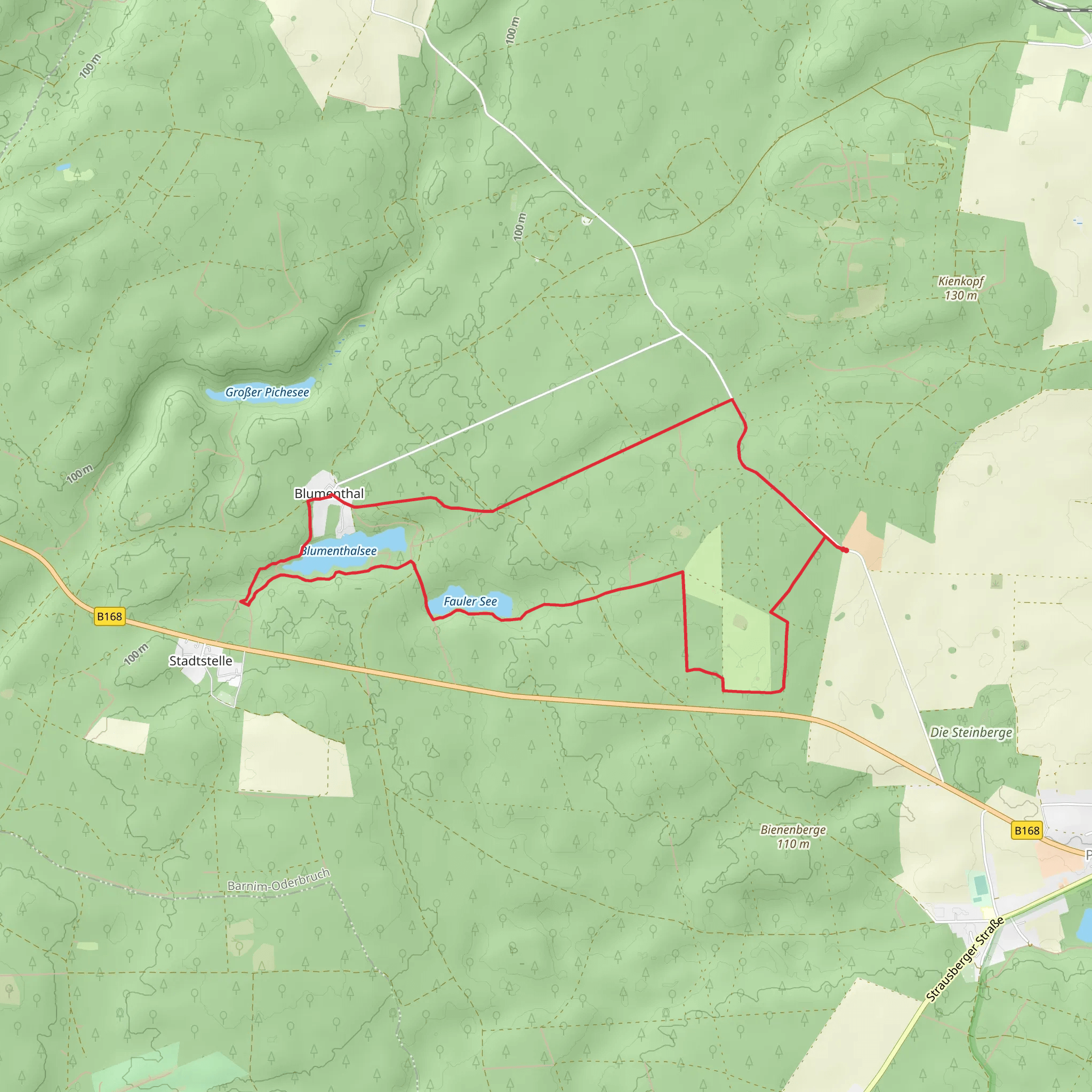 Blumenthal, Blumenthalsee and Fauler See Loop mobile static map