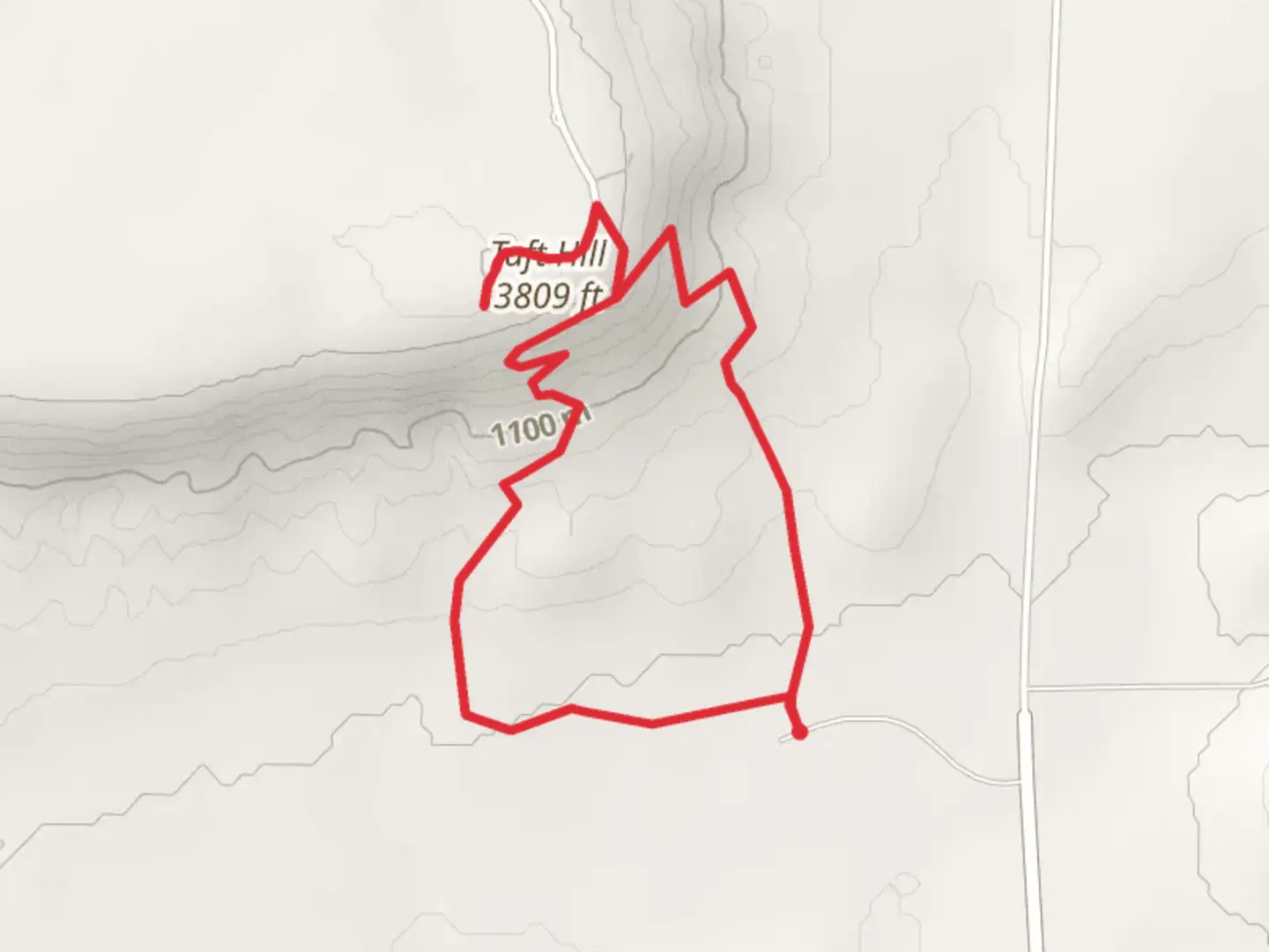 An image depicting the trail Taft Hill Loop and its surrounding area.