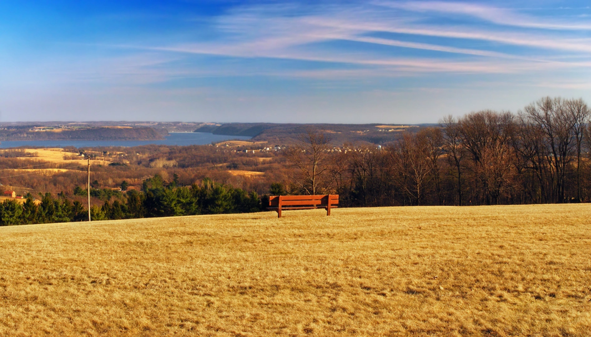 An image depicting the trail Samuel S Lewis State Park Loop and its surrounding area.