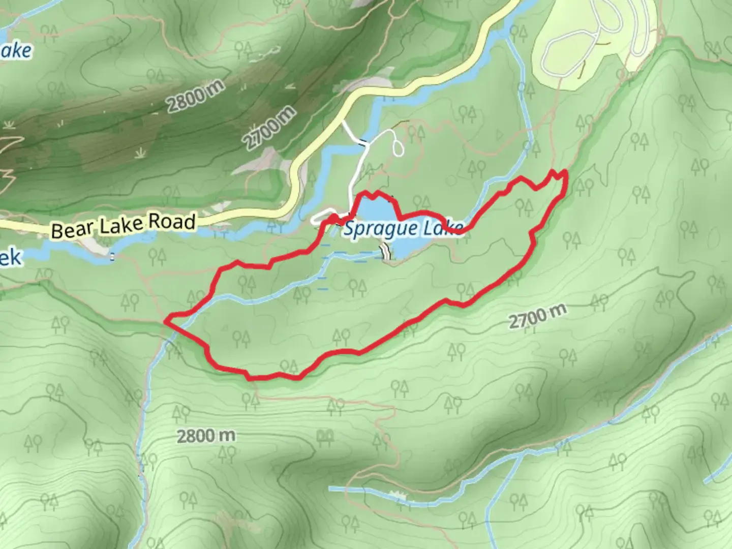 An image depicting the trail Glacier Creek Loop Trail and its surrounding area.