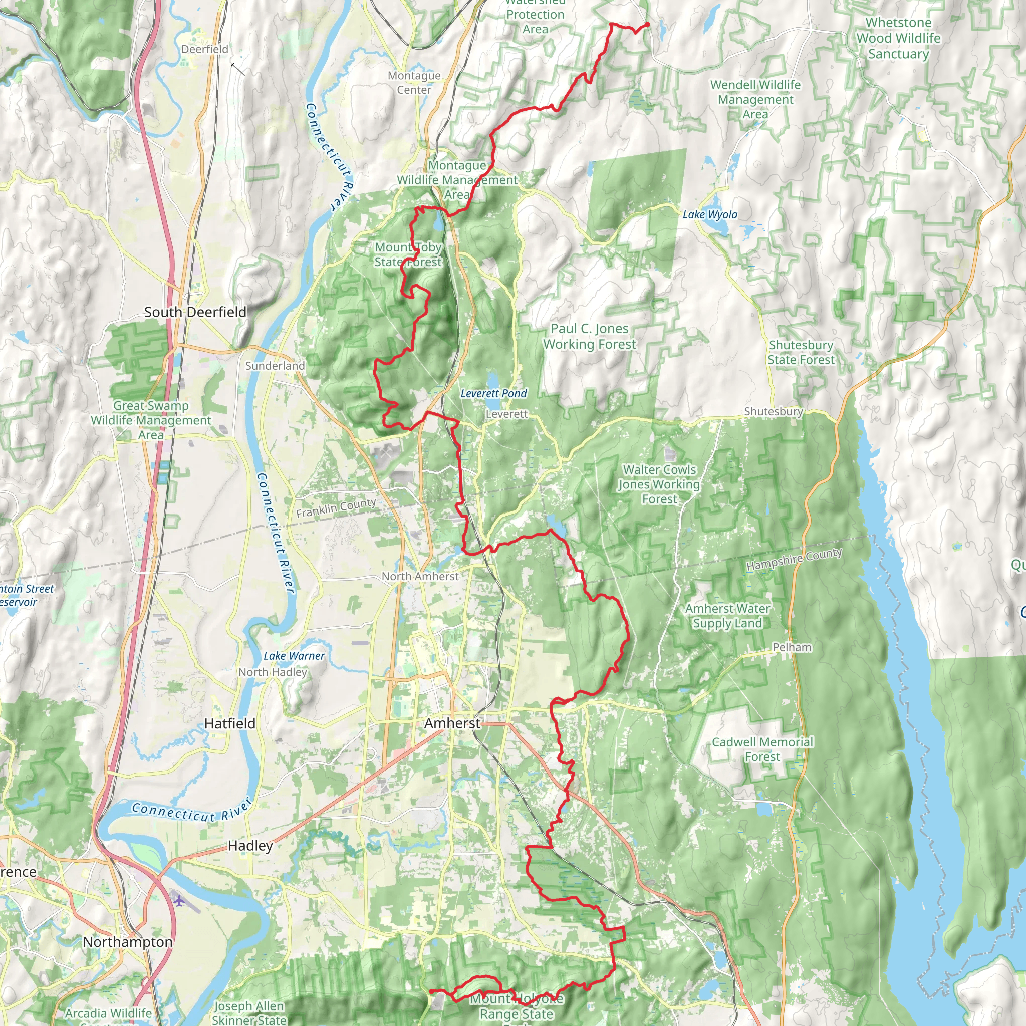 Robert Frost Trail mobile static map