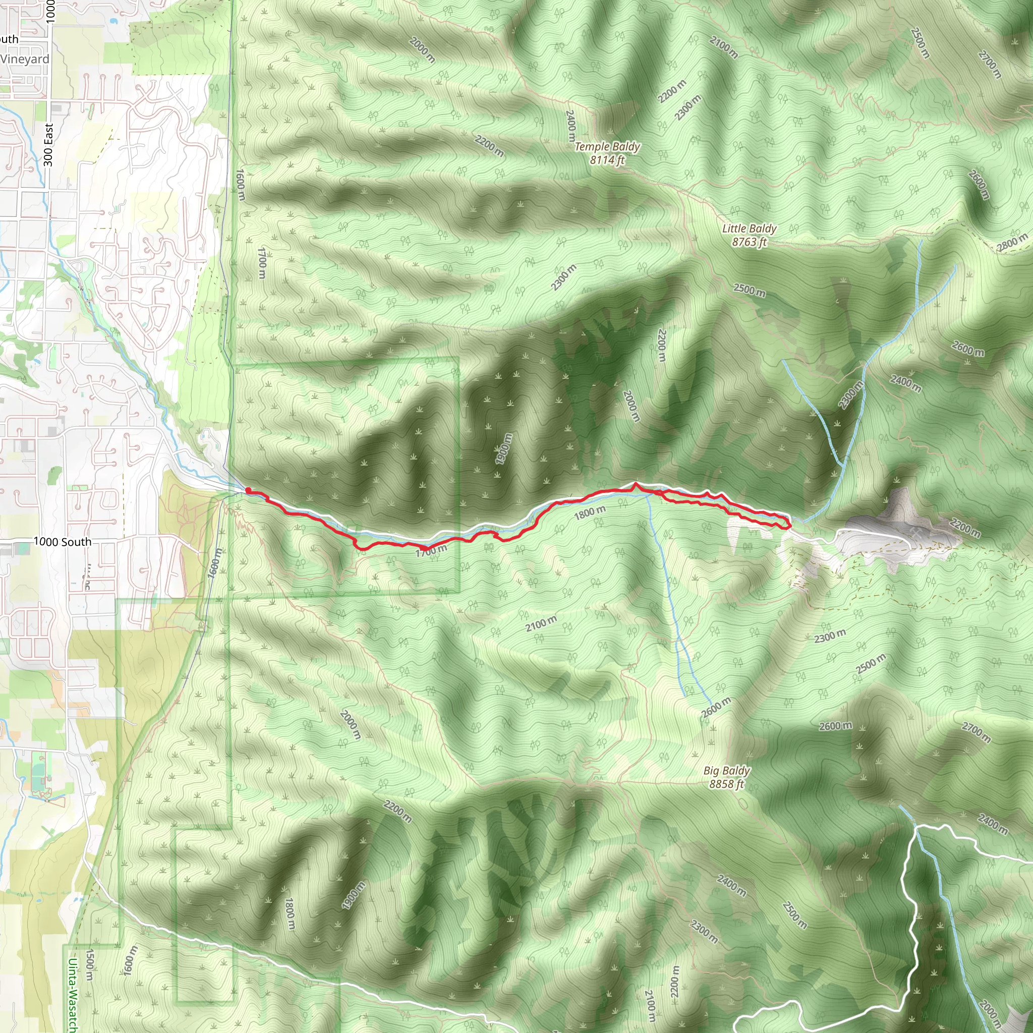 Providence Canyon Loop Trail mobile static map