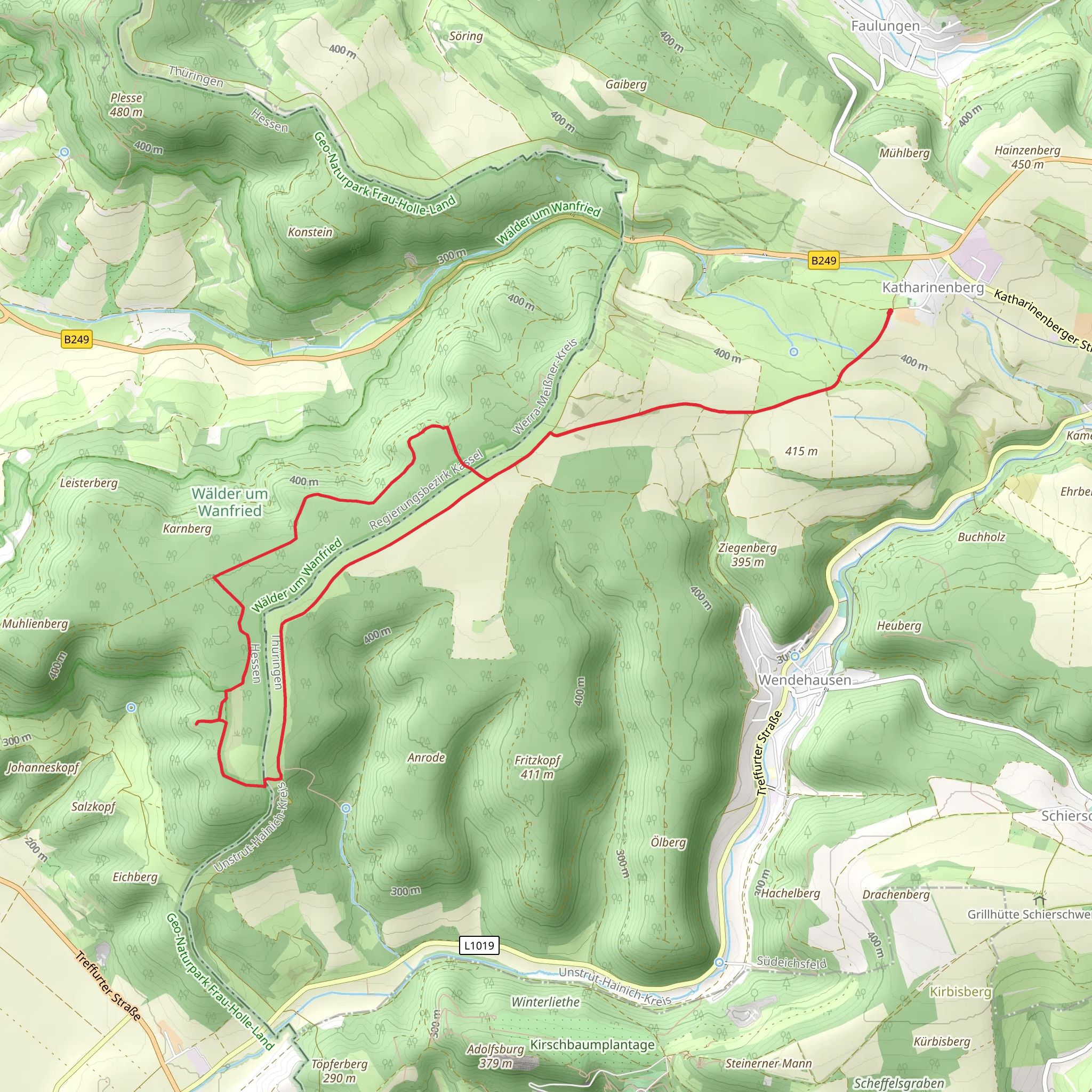 Karnberg via Dietemannpfad and Mainzer Koepfe mobile static map