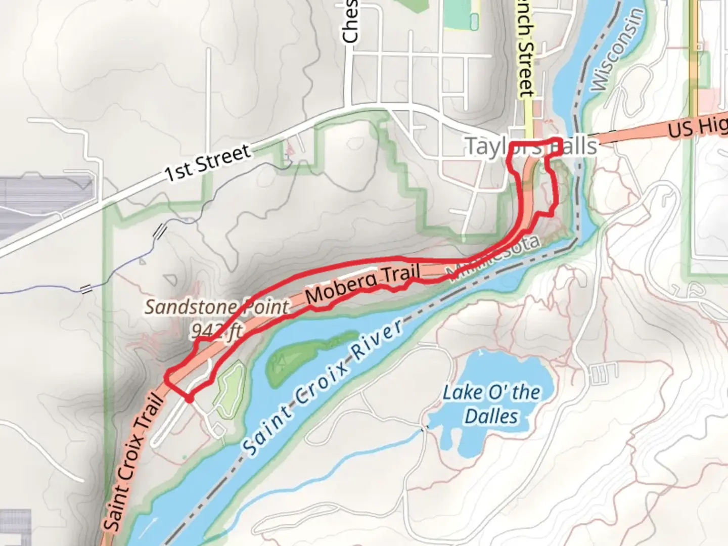 An image depicting the trail River and Railroad Loop Trail and its surrounding area.