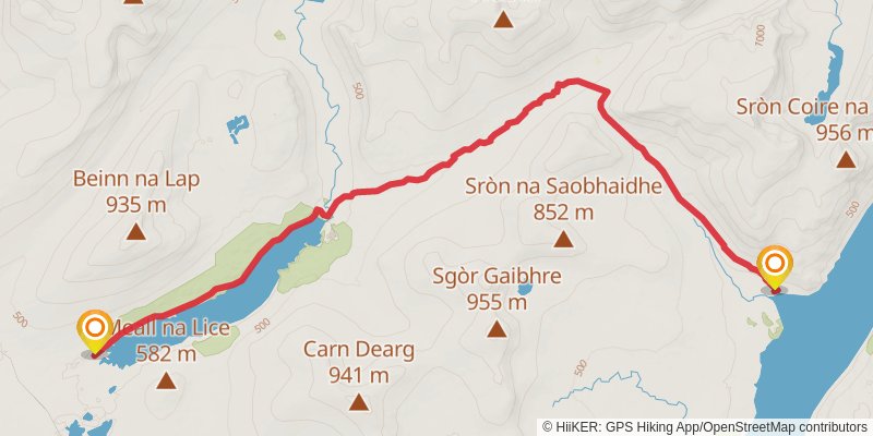 Stevenson Way stage 13 Map