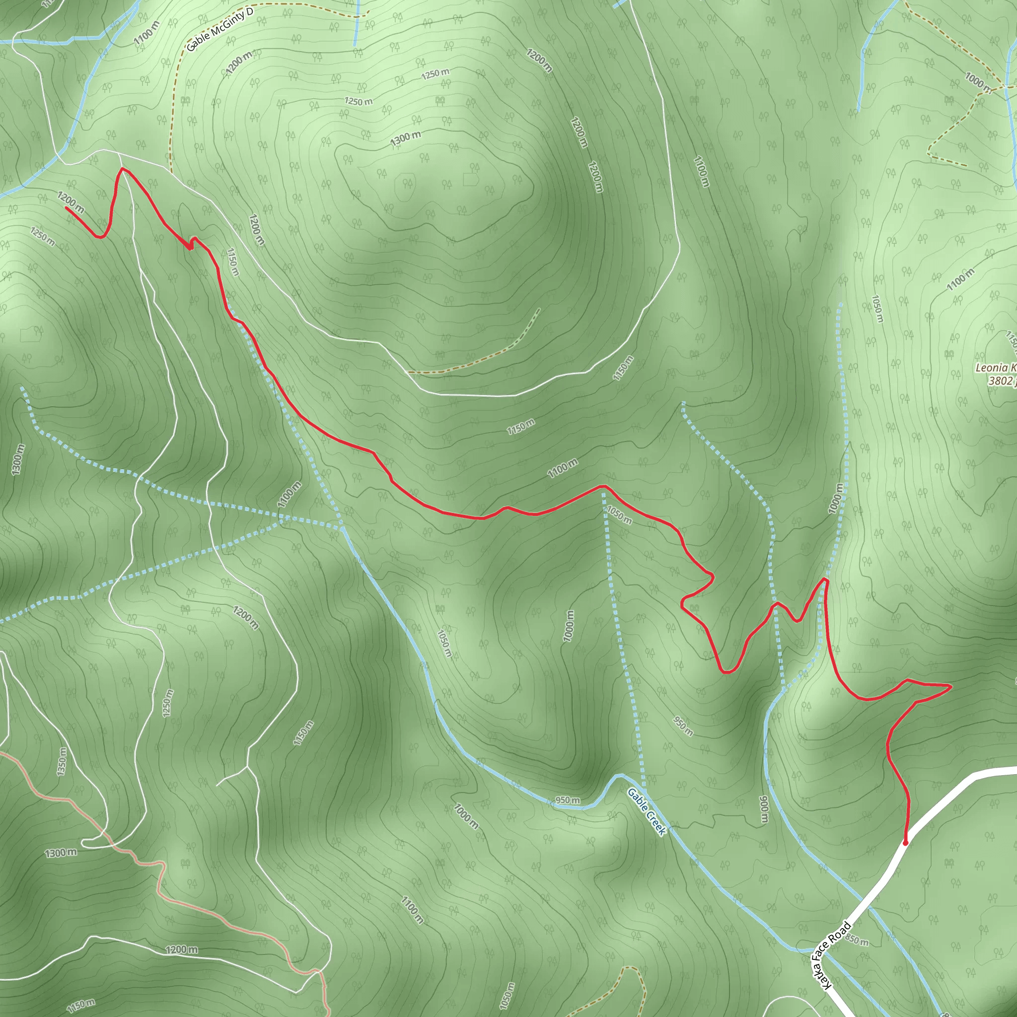 Leonia Trail mobile static map