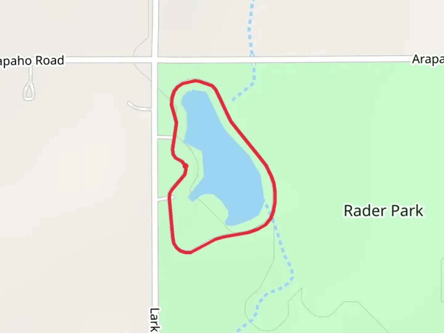 An image depicting the trail Lark Road Loop and its surrounding area.