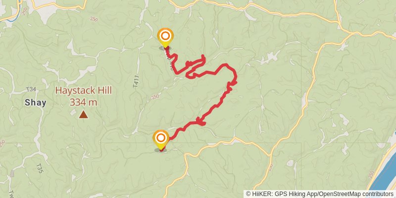 Archers Fork Loop Trail stage 2 Map