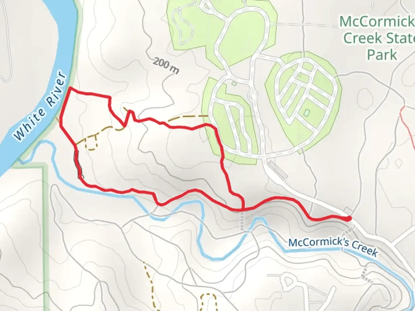 An image depicting the trail Trail 7 Loop and its surrounding area.