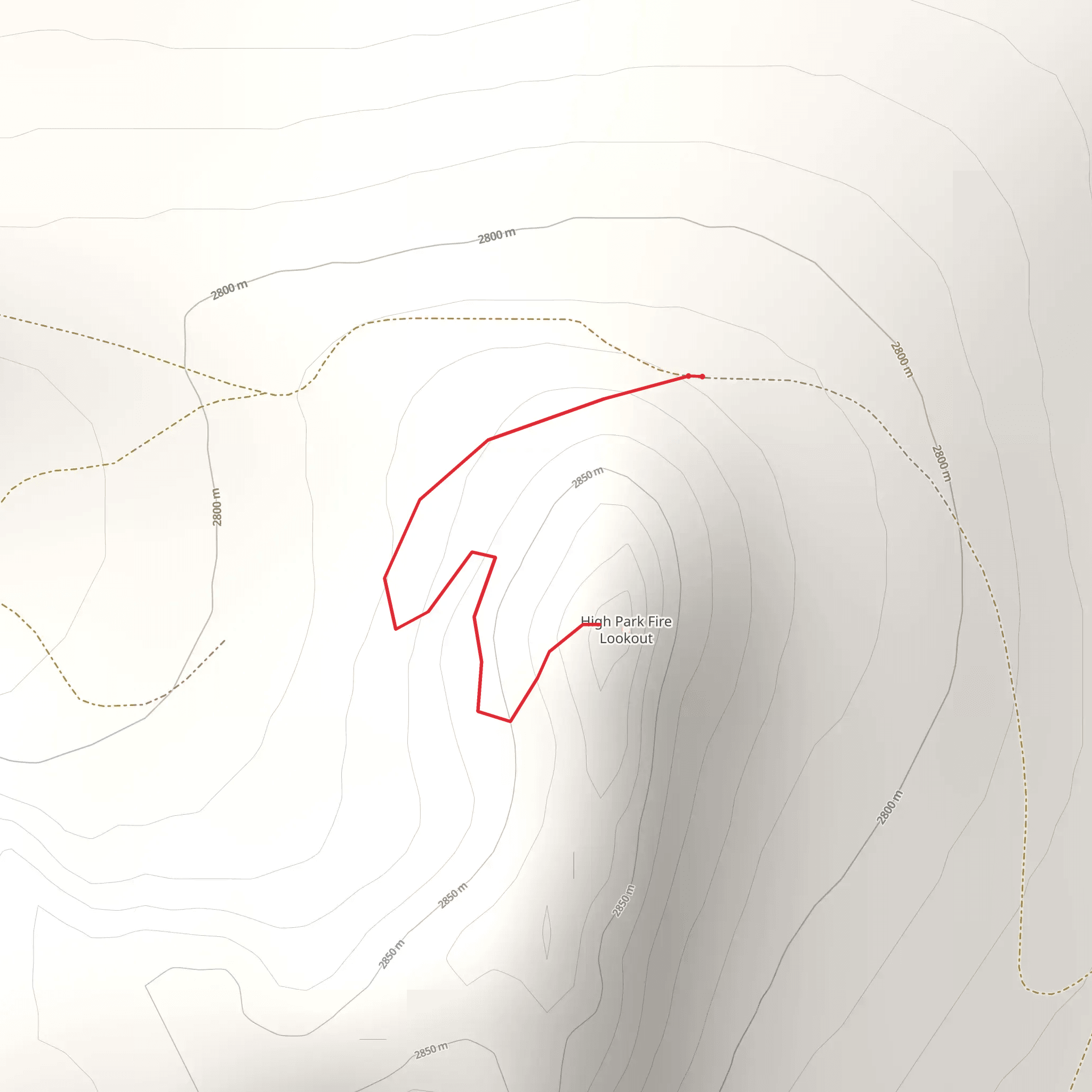 High Park Lookout mobile static map