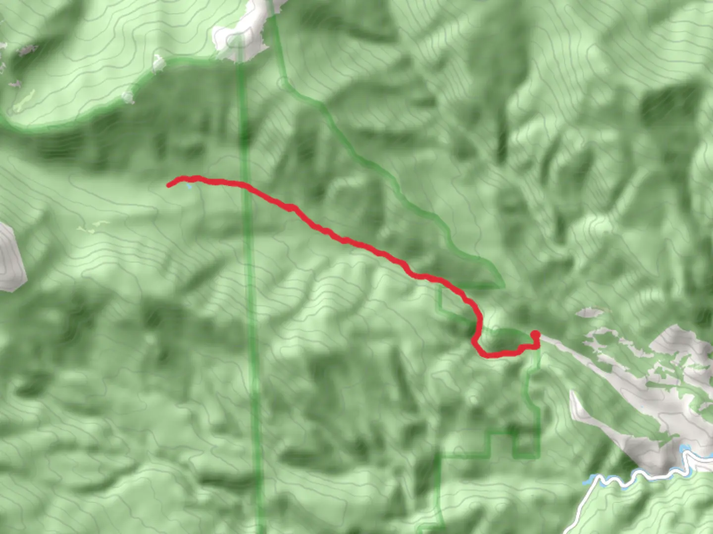 An image depicting the trail North Fork Big Thompson River via North Fork Trail and its surrounding area.