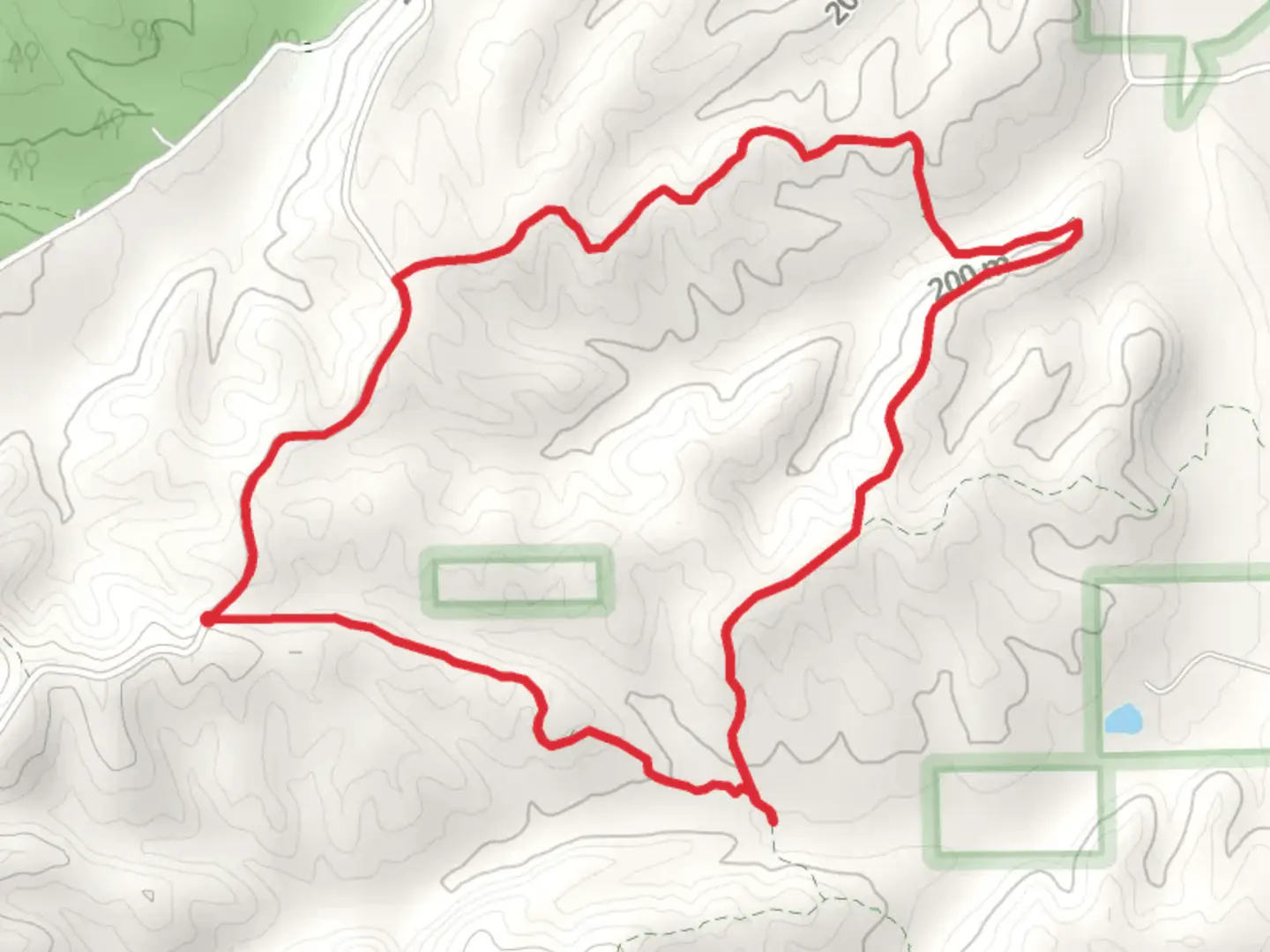 An image depicting the trail Hickory Ridge Trail and Polk Patch Road Loop and its surrounding area.
