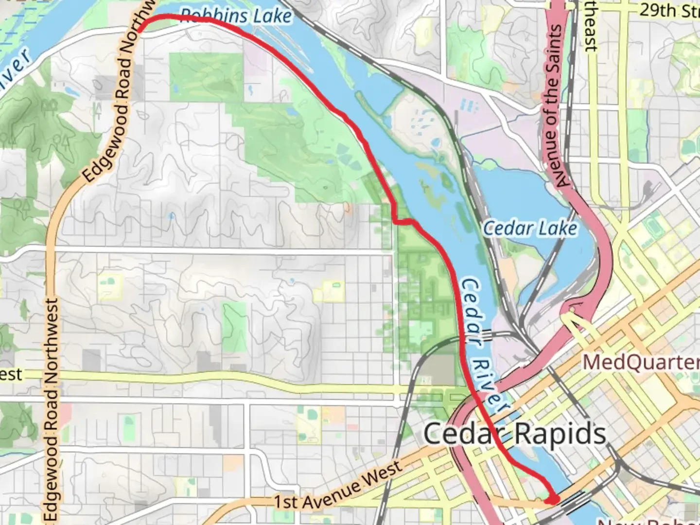 An image depicting the trail Ellis Trail and its surrounding area.