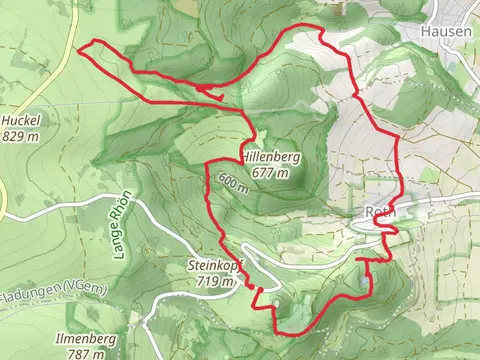 Berggasthof, NSG Naturwaldreservat SchloIßberg, Frauenhohle and Silbersee Loop