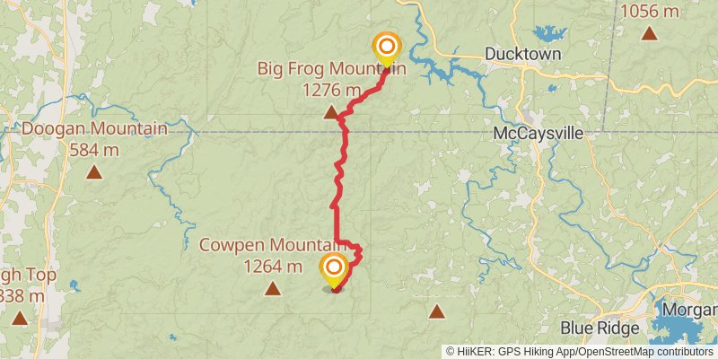 Southeastern Serpentine Trail stage 51 Map