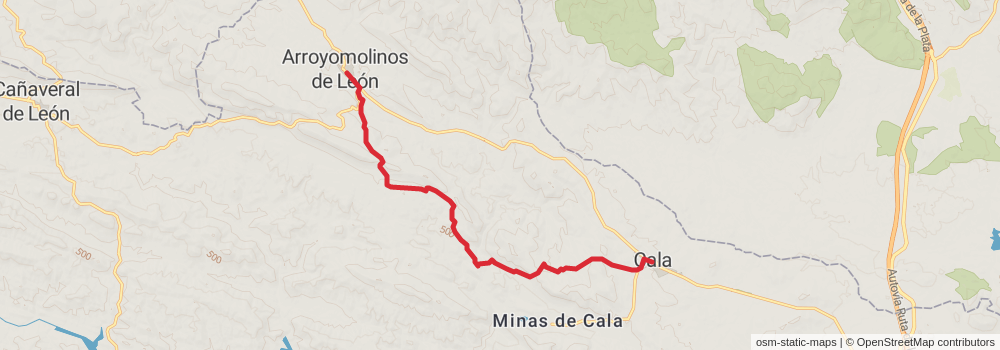 GR 48 - Sierra Morena - Andalusia stage 5 Map