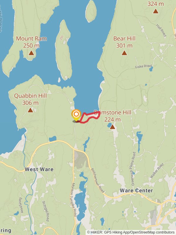 Quabbin Reservoir South Shore Loop Trail