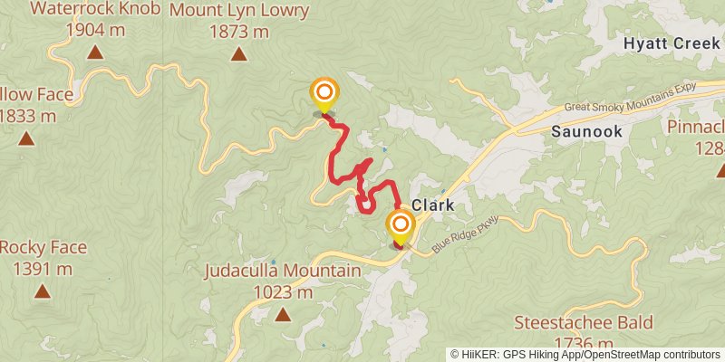 Mountains-to-Sea Trail stage 6 Map