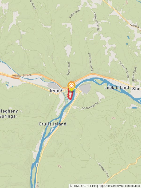 Seneca Interpretive Trail mobile static map