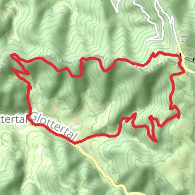 Glottertal Loop via Luser and Harterer Felsen mobile static map