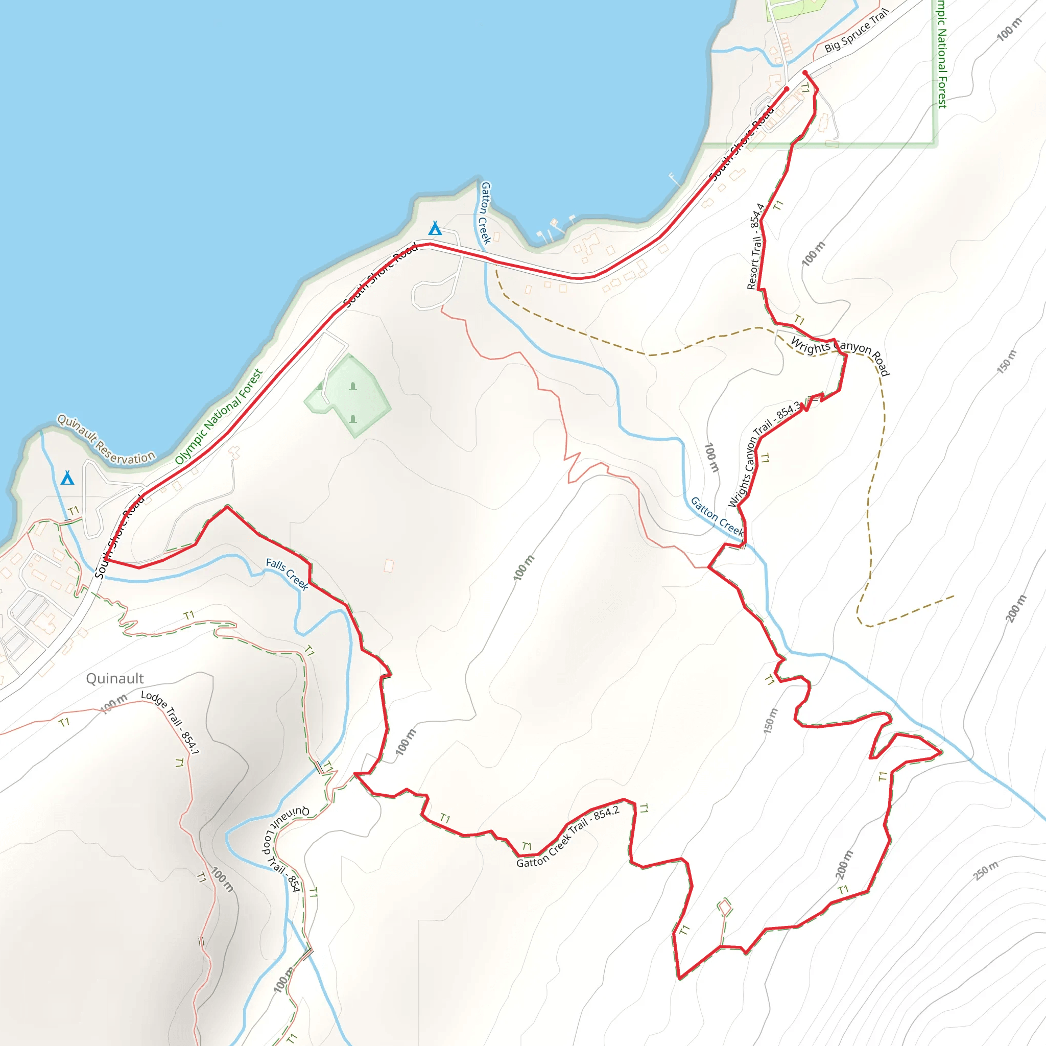 Gatton Creek Trail mobile static map