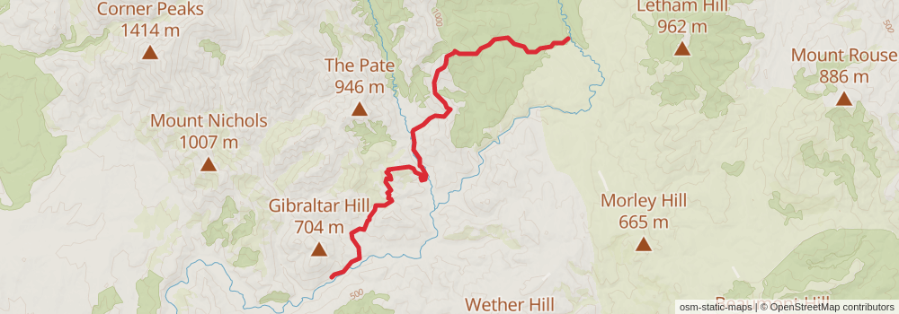 Te Araroa Trail stage 171 Map