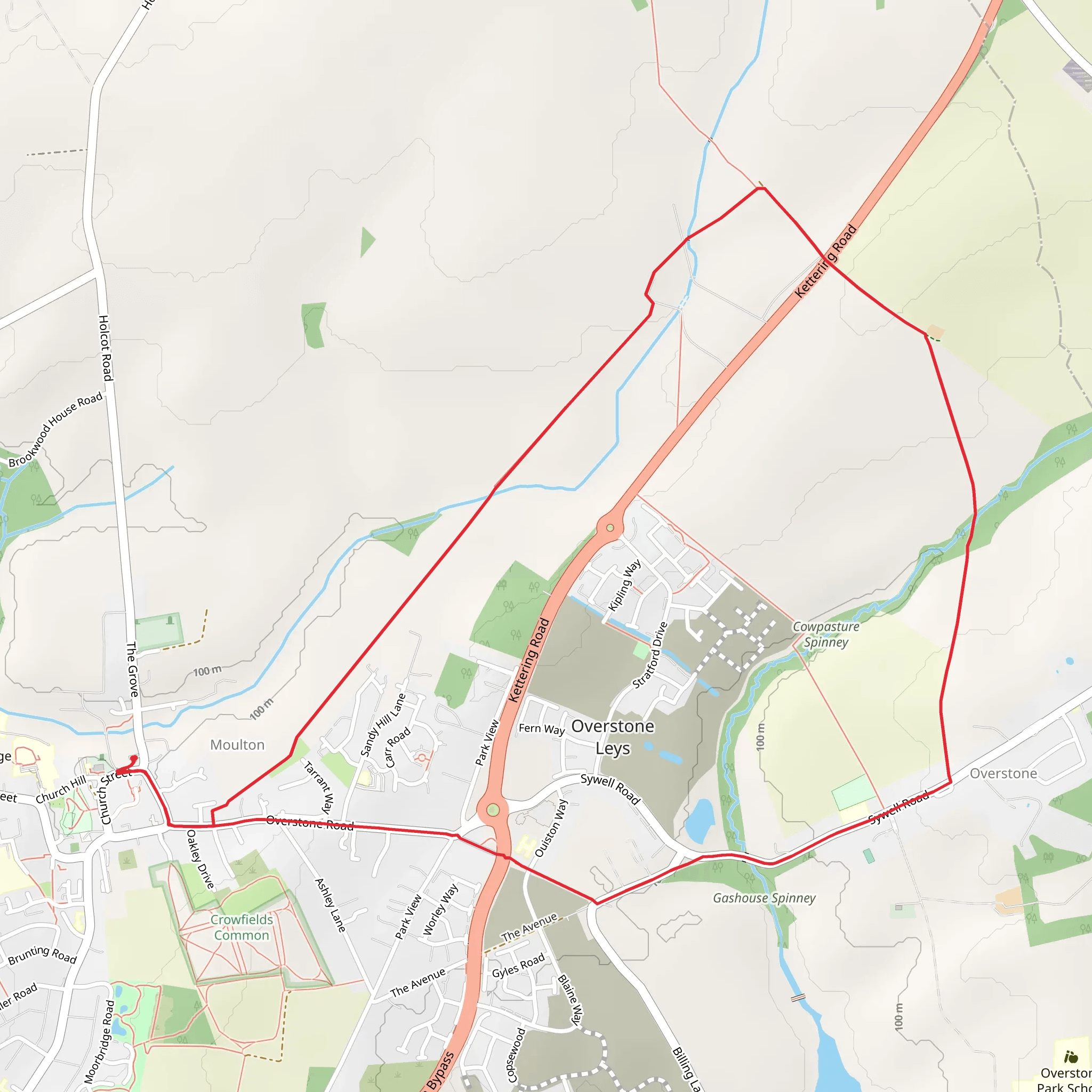 Moulton Loop mobile static map