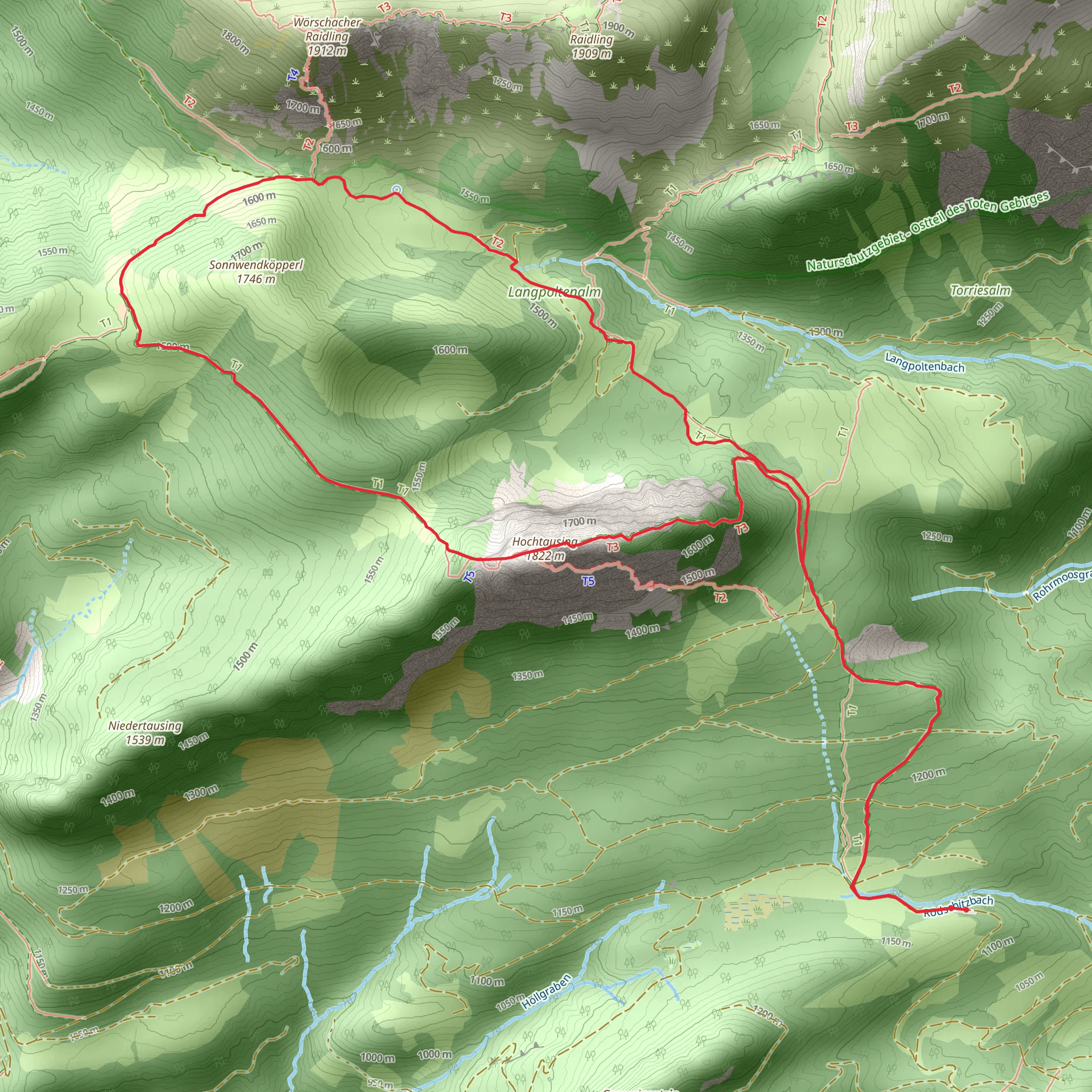 Tonisteig mobile static map