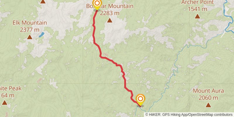 Idaho Centennial Trail stage 41 Map