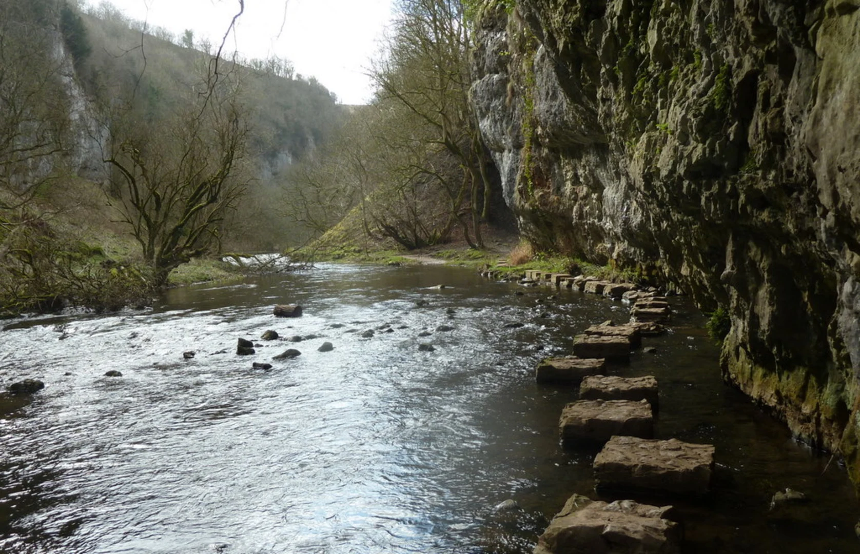 An image depicting the trail Blackwell and Chee Dale Stepping Stones Loop and its surrounding area.
