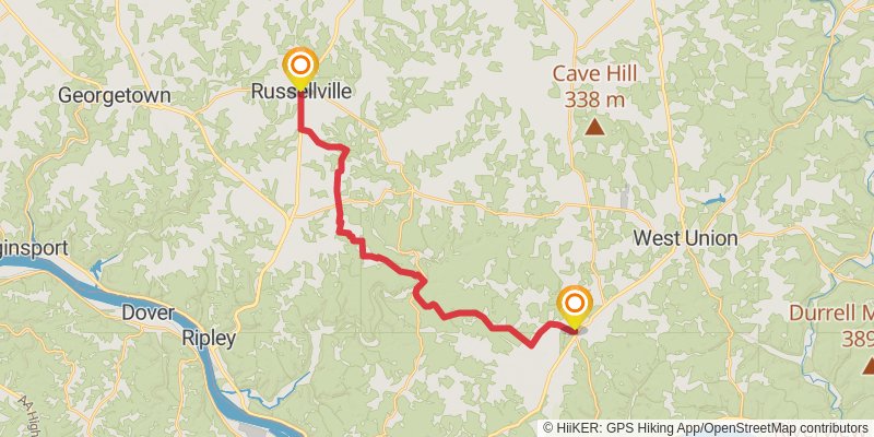 North Country Trail - Ohio stage 30 Map