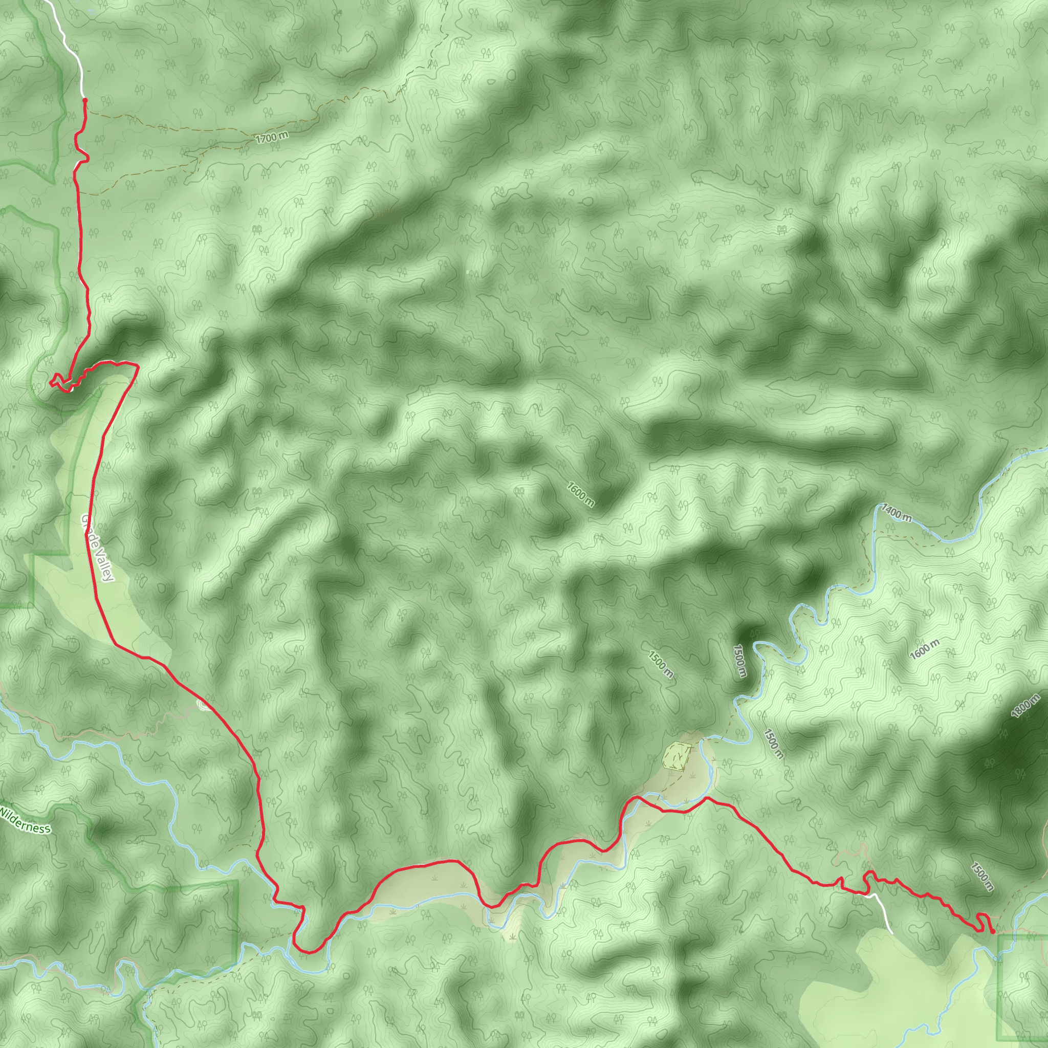 Mutau Flat Road and Johnston Ridge Trail mobile static map