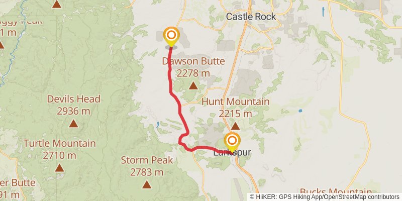 American Discovery Trail South Route - Colorado stage 26 Map