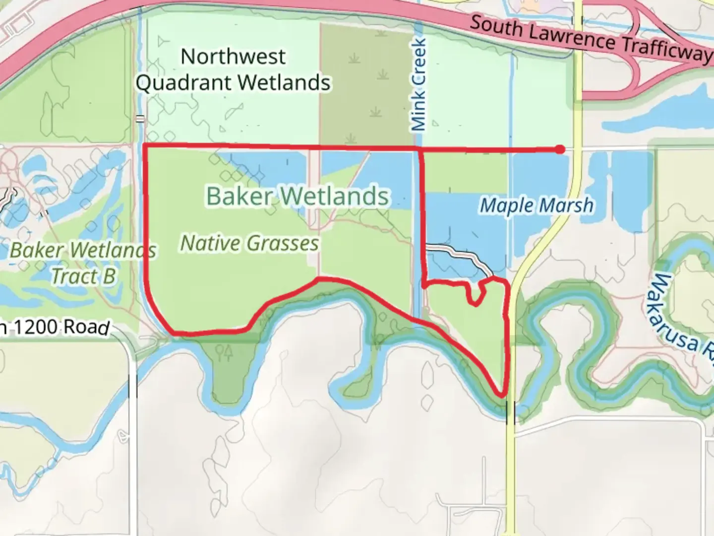 An image depicting the trail Mink Creek and Diagonal Loop Trail and its surrounding area.