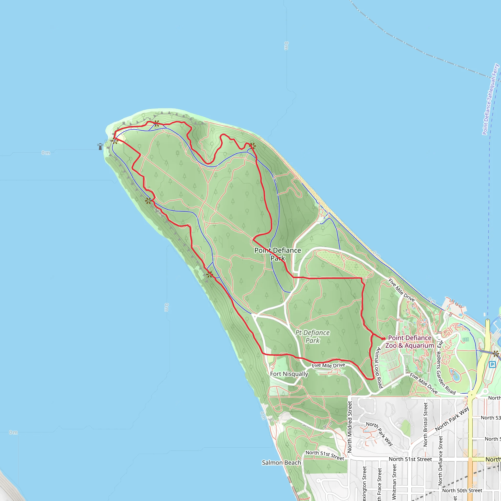 Outer Loop - Blue mobile static map