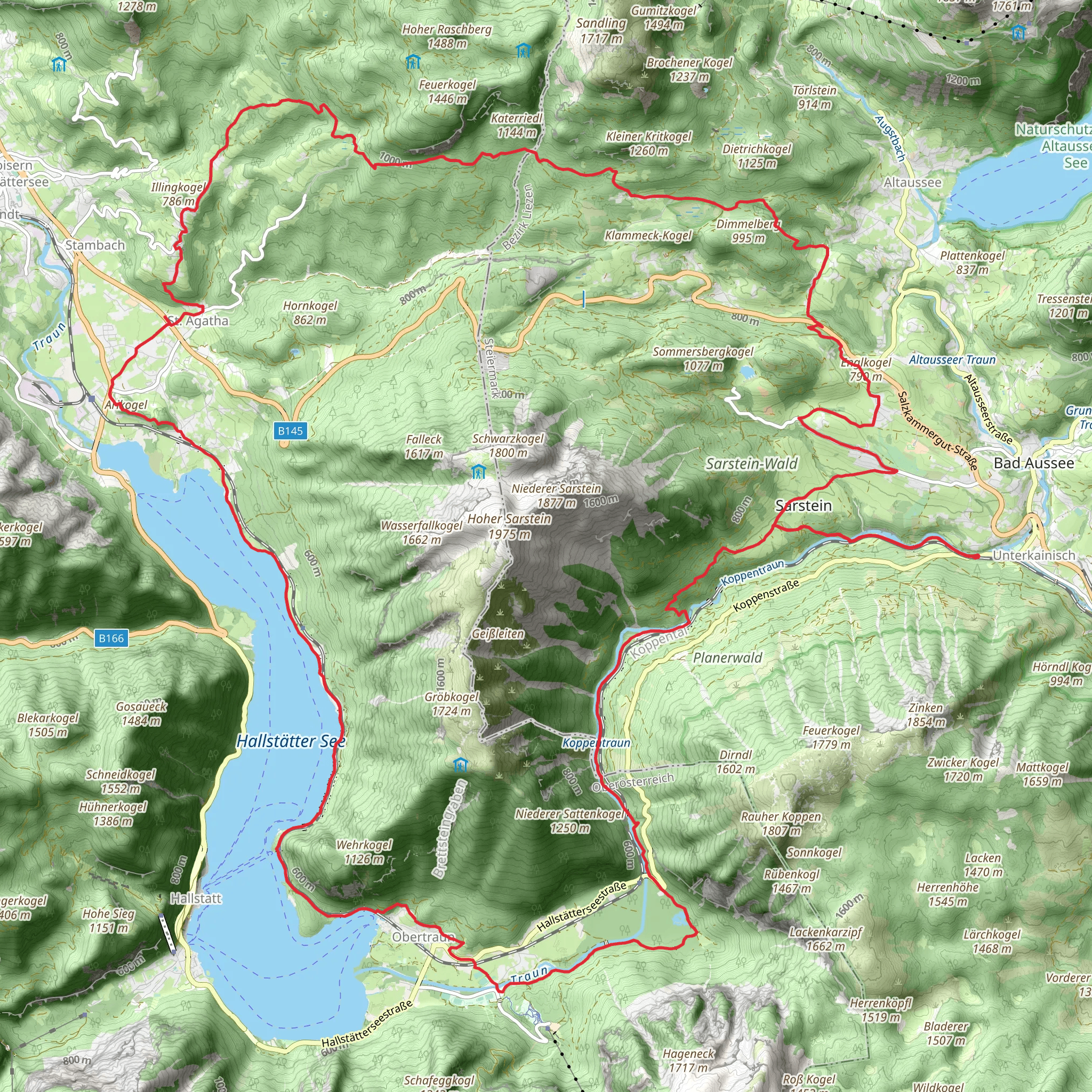 Salzkammerweg mobile static map