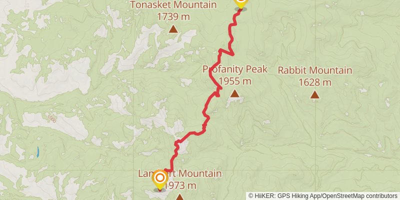 Ultra Pedestrian North Loop stage 231 Map