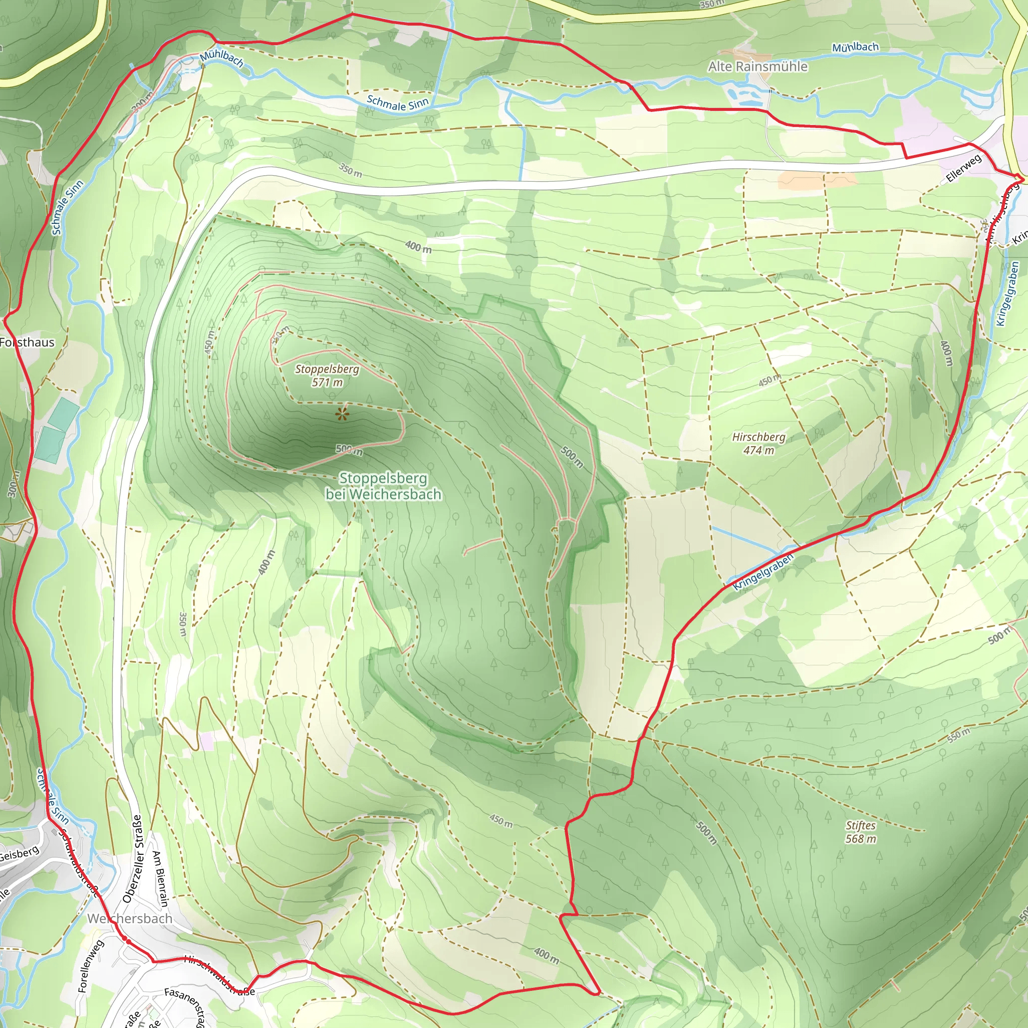 Weichersbach Gruene Geiss mobile static map