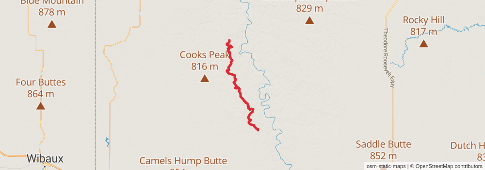 American Perimeter Trail - North Country Primary stage 257 Map