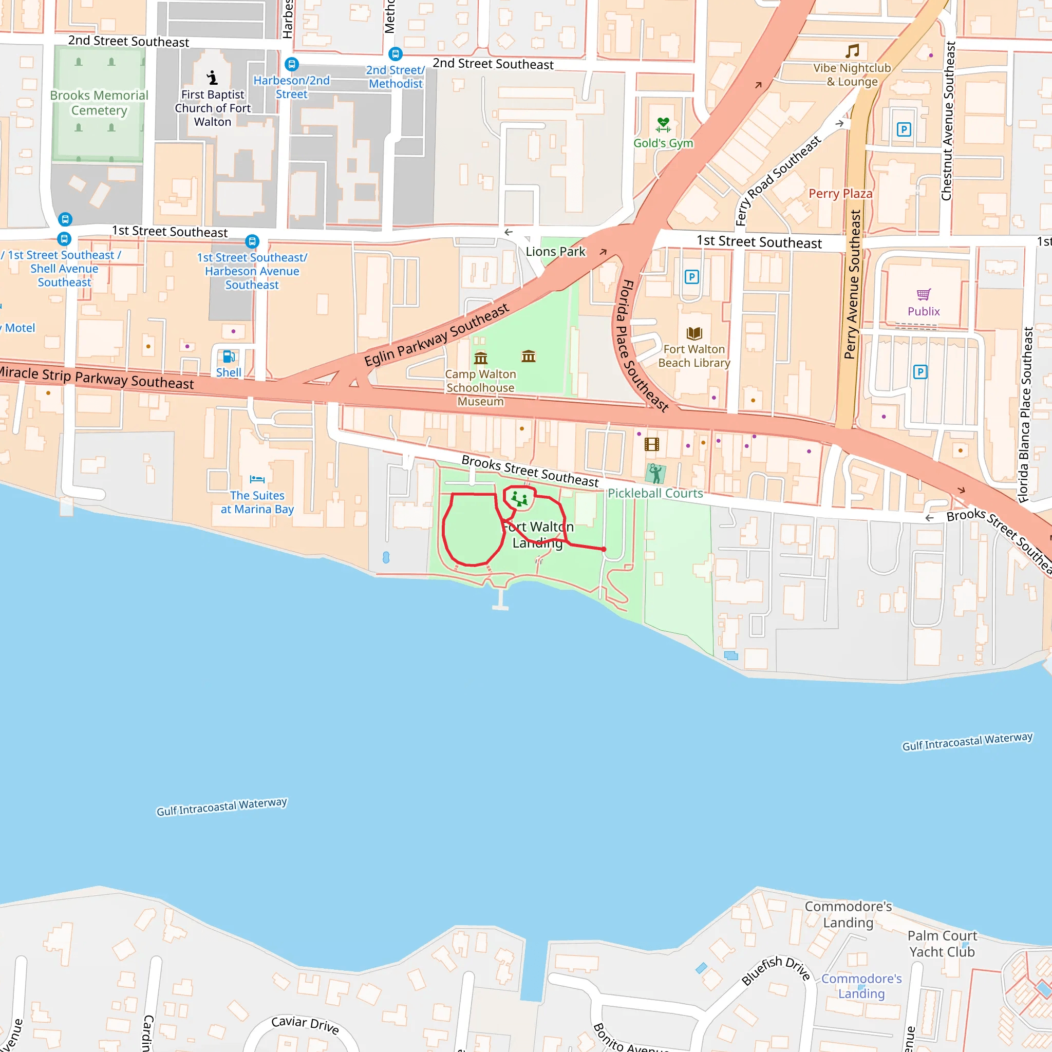 Fort Walton Landing Loop mobile static map