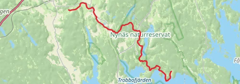 Sörmlandsleden Trail stage 25 Map