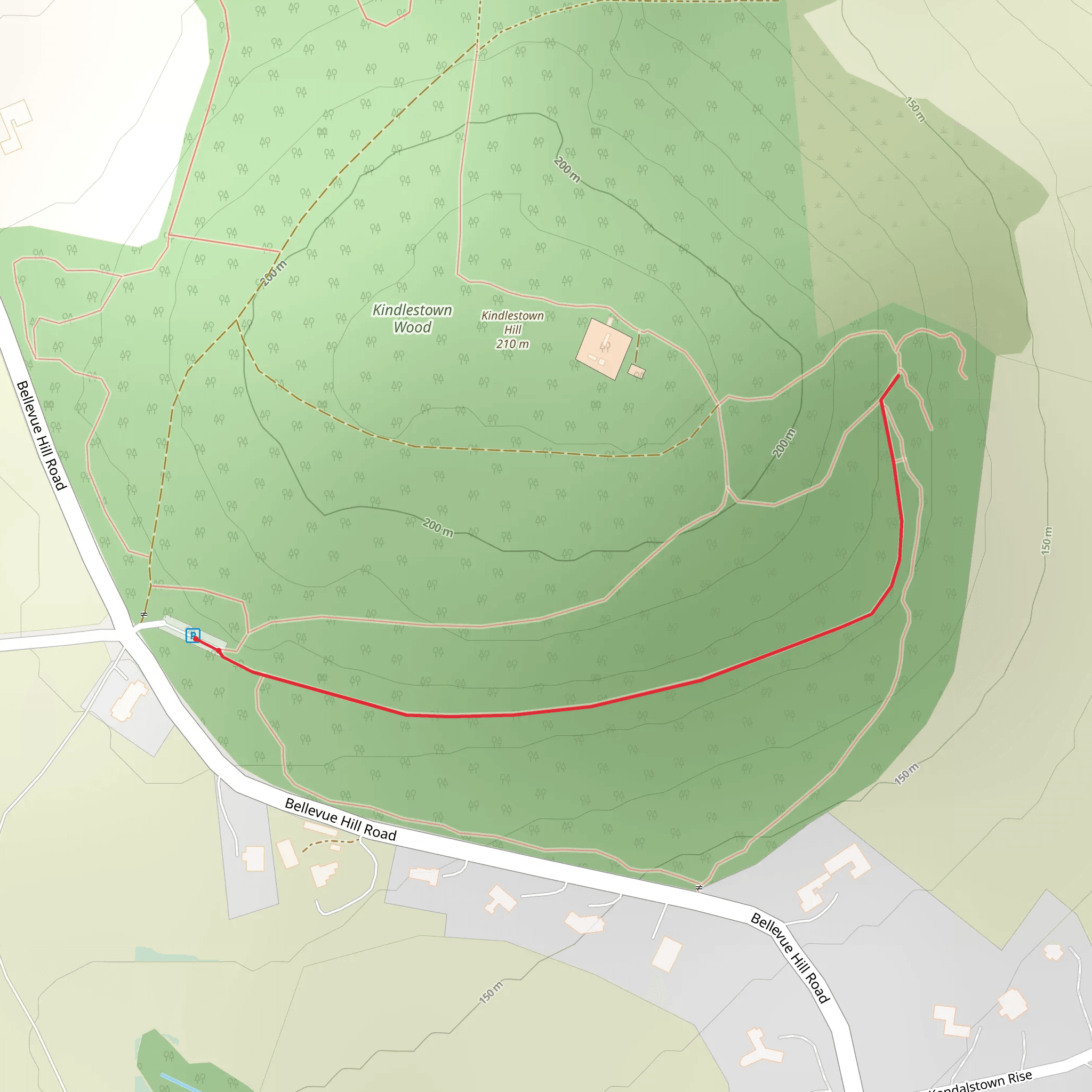 Kindlestown Trail mobile static map