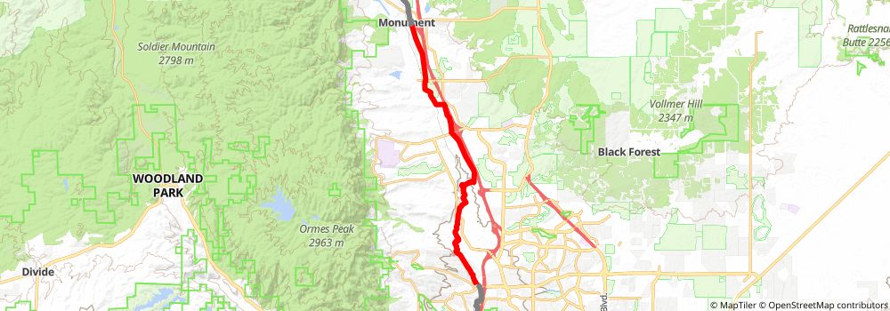 American Discovery Trail South Route stage 229 Map